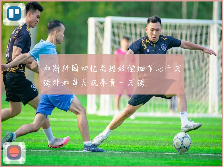 加斯科因回忆离婚赔偿细节七十万镑外加每月抚养费一万镑